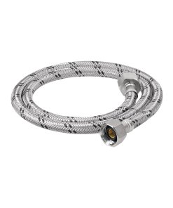 Manguera para Lavabo/Fregadero, Acero Inoxidable, 1/2' x 1/2', 100cm, ideal para conexiones duraderas, clave 49526 - FOSET