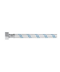 Manguera para Lavabo/Fregadero, Aluminio, 1/2' x 1/2', 55cm, ideal para aplicaciones de plomería, clave 49121 - FOSET