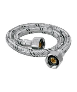 Manguera para Lavabo/Fregadero, Acero Inoxidable, 1/2' x 1/2', 55cm, duradera y eficiente para plomería, clave 49182 - FOSET