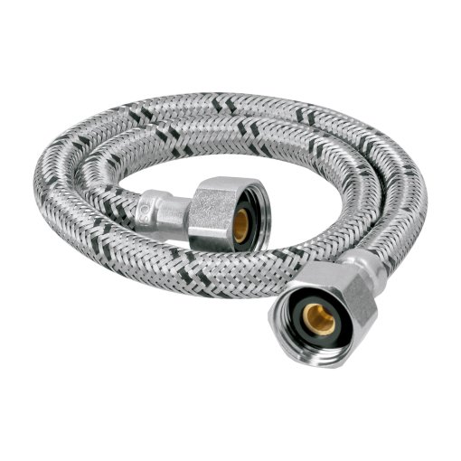 Manguera para Lavabo/Fregadero, Acero Inoxidable, 1/2' x 1/2', 55cm, duradera y eficiente para plomería, clave 49182 - FOSET