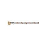 Manguera para gas, aluminio, 3/8' flare, 100 cm, FOSET BASIC