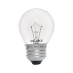 Foco incandescente 25W para horno/refrigerador, transparente