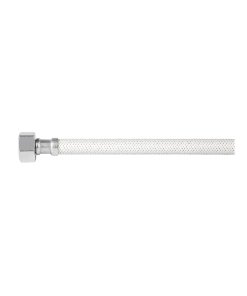 Manguera para Lavabo/Fregadero, Vinilo Blanco, 1/2' x 1/2', 40cm, flexible y durable para uso en fregaderos, clave 45312 - FOSET