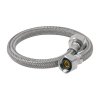 Manguera para Lavabo/Fregadero, Vinilo Gris, 1/2' x 1/2', 40cm, duradera y flexible, para uso doméstico, clave 49178 - FOSET - Image 1