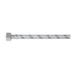 Manguera lavabo/fregadero, acero inox, 1/2' x 1/2', 40 cm