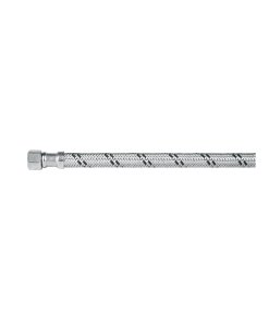 Manguera para Lavabo/Fregadero, Acero Inoxidable, 1/2' x 3/8', 40cm, resistente para uso doméstico, clave 45489 - FOSET