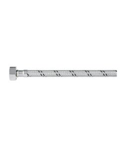 Manguera para Monomando, Acero Inoxidable, 1/2' x M10, 55 cm, resistente y flexible para uso en monomandos, clave 48969 - FOSET
