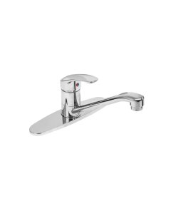 Monomando Fregadero, ABS, Cuello Recto, diseño compacto y duradero, clave 49551 - FOSET BASIC