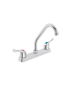 Mezcladora 8' para Fregadero, ABS, Cuello Corto, Palanca, ideal para fregaderos, clave 45514 - BASIC