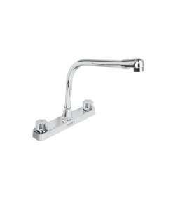 Mezcladora 8' para Fregadero, ABS, Cuello Cobra, Hexagonal, resistente y funcional, ideal para fregaderos, clave 45517 - BASIC