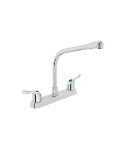 Mezcladora 8' para Fregadero, ABS, Cuello Cobra, Palanca, fácil de usar y duradera, clave 45516 - BASIC