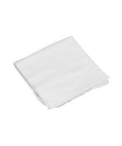 Franela blanca de algodón de 1 m, ideal para limpieza general y secado, KLINTEK, clave 56028.