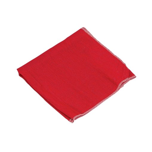 Franela roja de algodón de 1 m, perfecta para tareas de limpieza especializadas, KLINTEK, clave 56027.