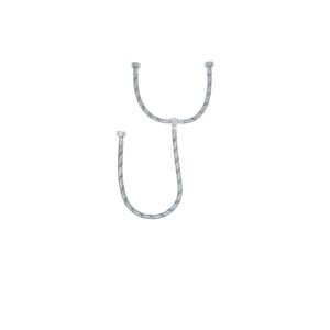 Manguera 'T' lavabo/fregadero,acero inox,1/2'x1/2'x1/2',55cm
