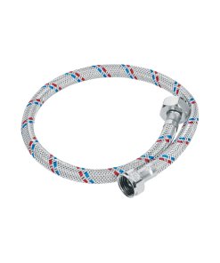 Manguera para WC, Aluminio, 1/2' x 7/8', 60cm, Basic, diseñada para durabilidad, clave 48544 - FOSET