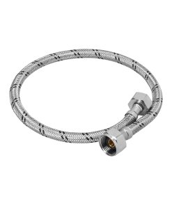 Manguera para WC, Acero Inoxidable, 1/2'x7/8', 60cm, alta resistencia para instalaciones de WC, clave 49528 - FOSET