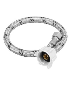 Manguera para WC, Acero Inoxidable, 3/8'x7/8', 40cm, material plástico/latón, resistente y funcional, clave 45500 - FOSET