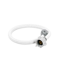 Manguera para WC, Vinilo Blanco, 1/2'x7/8', 50cm, material plástico/latón, para conexiones de WC, clave 49521 - FOSET