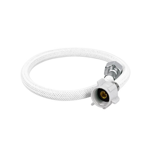 Manguera para WC, Vinilo Blanco, 1/2'x7/8', 50cm, material plástico/latón, para conexiones de WC, clave 49521 - FOSET