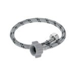 Manguera p/WC, acero inox, 1/2'x7/8', 50 cm, plástico/latón