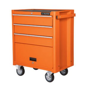 Gabinete metálico móvil, 4 cajones, capacidad 90 kg, TRUPER