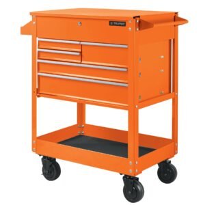 Gabinete Metálico Móvil Truper 5 Cajones - Tecnología de Almacenamiento Industrial para Talleres Profesionales que Resiste Cargas de hasta 320 kg Manteniendo Orden y Accesibilidad (Clave 101733)