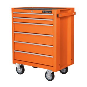 Gabinete metálico móvil, 6 cajones, capacidad 130 kg, TRUPER