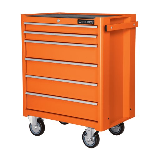 Gabinete Metálico Móvil Truper 6 Cajones - Tecnología de Clasificación Avanzada para Talleres Mecánicos que Soporta 130 kg de Carga Distribuida en Múltiples Niveles de Organización (Clave 12067)
