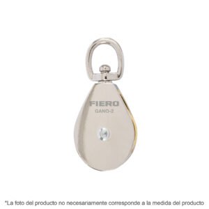 Garrucha para noria giratoria 1' sencilla niquelada, FIERO