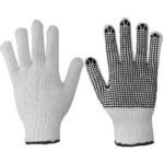 Guantes de algodón con puntos de PVC talla G Foy GAPGF