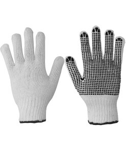 Guantes de algodón con puntos de PVC talla M Foy GAPMF