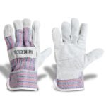 Guantes para trabajo de carnaza con loneta MIKELS GCL-2
