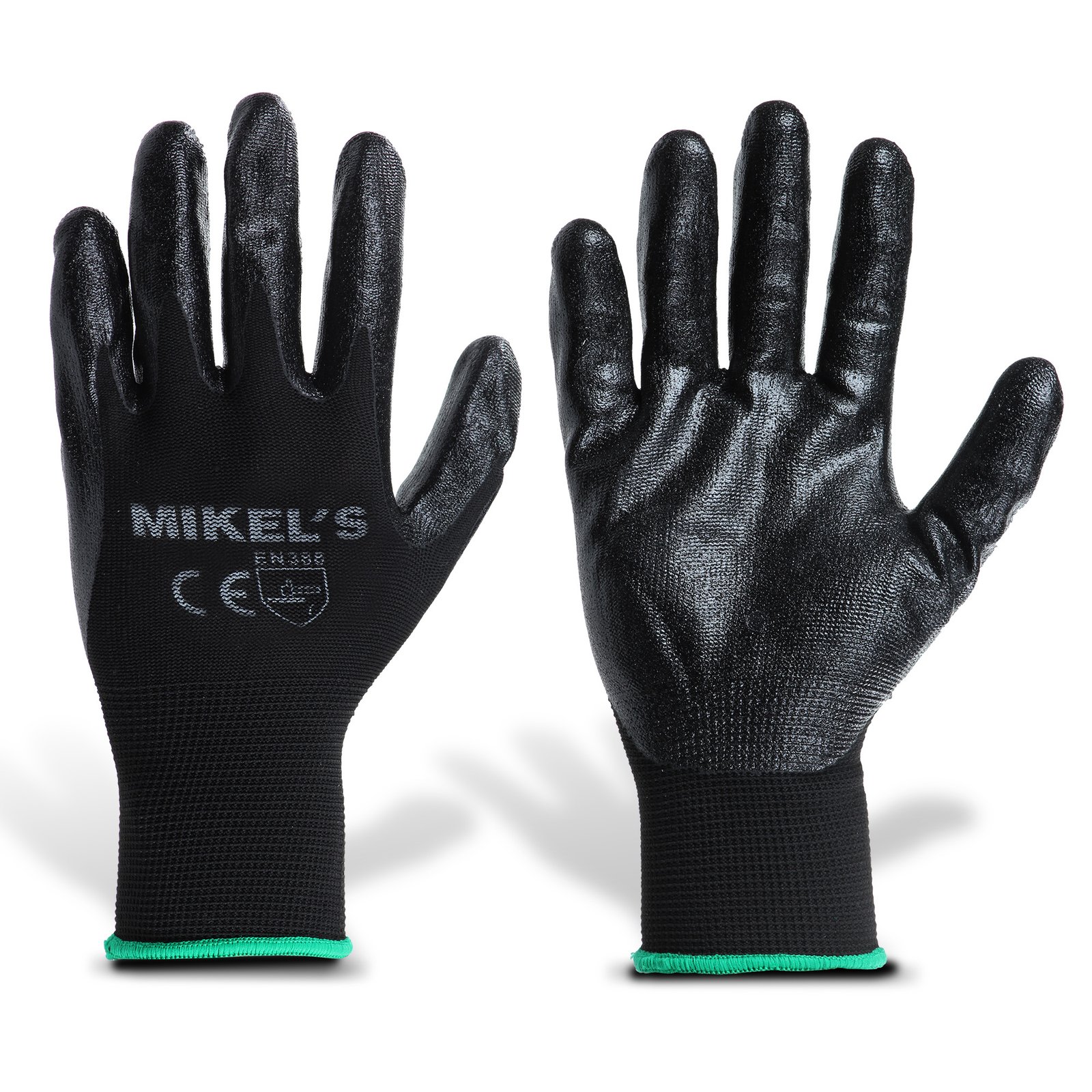 Guantes para trabajo de nylon con espuma de nitrilo (M) MIKELS GEN-2M