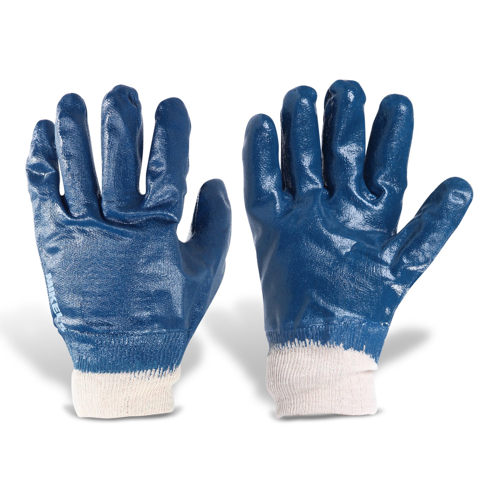 Guantes para trabajo de nitrilo con forro de algodón MIKELS GNFA-2