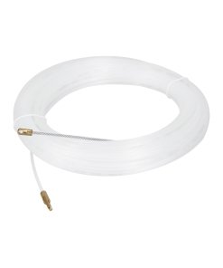 Guía de Nylon Truper 30 m para Cable - Tecnología de Máximo Alcance para Proyectos Comerciales que Supera Obstáculos en Canalizaciones Largas sin Perder Rigidez de Empuje (Clave 17758)