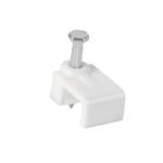 Bolsa con 500 grapas blancas de 8.5 mm para cable plano