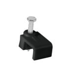 Bolsa con 20 grapas negras de 8.5 mm para cable plano