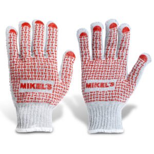Guantes para trabajo de algodón con puntos de PVC MIKELS GPVC-2