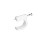 Grapa para cable coaxial 16 mm, color blanco, 20 piezas Surtek GRAC16