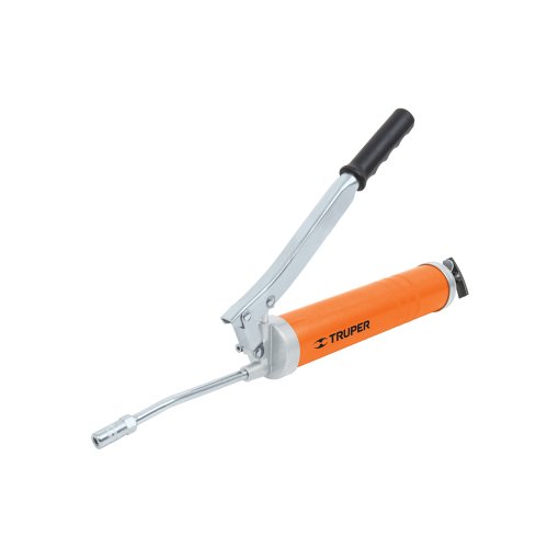 Inyectora de Grasa Truper 14 oz 8000 PSI con Grip Antiderrapante - Tecnología de Presión Intermedia para Equipos Mecánicos que Asegura Penetración Óptima del Lubricante con Mínimo Esfuerzo del Usuario (Clave 14860)