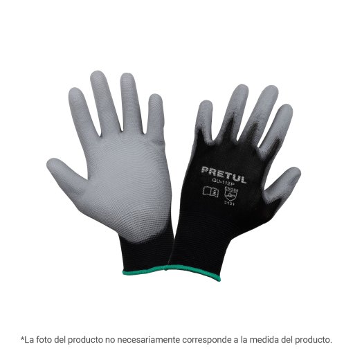 Guantes de nylon recubiertos de poliuretano, XCH, opción confiable para tareas delicadas, Pretul clave 29930