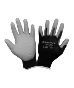 Guantes de nylon recubiertos de poliuretano, CH, protección ligera para trabajos precisos, PRETUL clave 20029