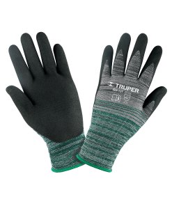 Guantes de nylon Truper Premium Talla CH - Tecnología de nitrilo arenoso para trabajos de precisión que proporciona agarre excepcional en superficies resbaladizas (Clave 17063)