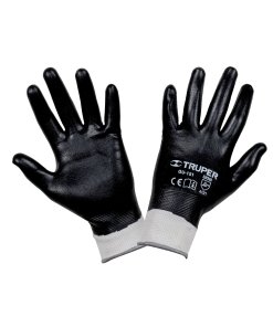 Guantes de poliéster Truper Profesionales Talla CH - Tecnología de nitrilo avanzado para industria que proporciona resistencia química superior y agarre preciso (Clave 18025)