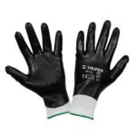 Guantes de poliéster recubiertos de nitrilo, G, TRUPER