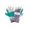 Guantes de carnaza y loneta con refuerzo, unitalla, resistente para trabajos pesados, PRETUL clave 29977