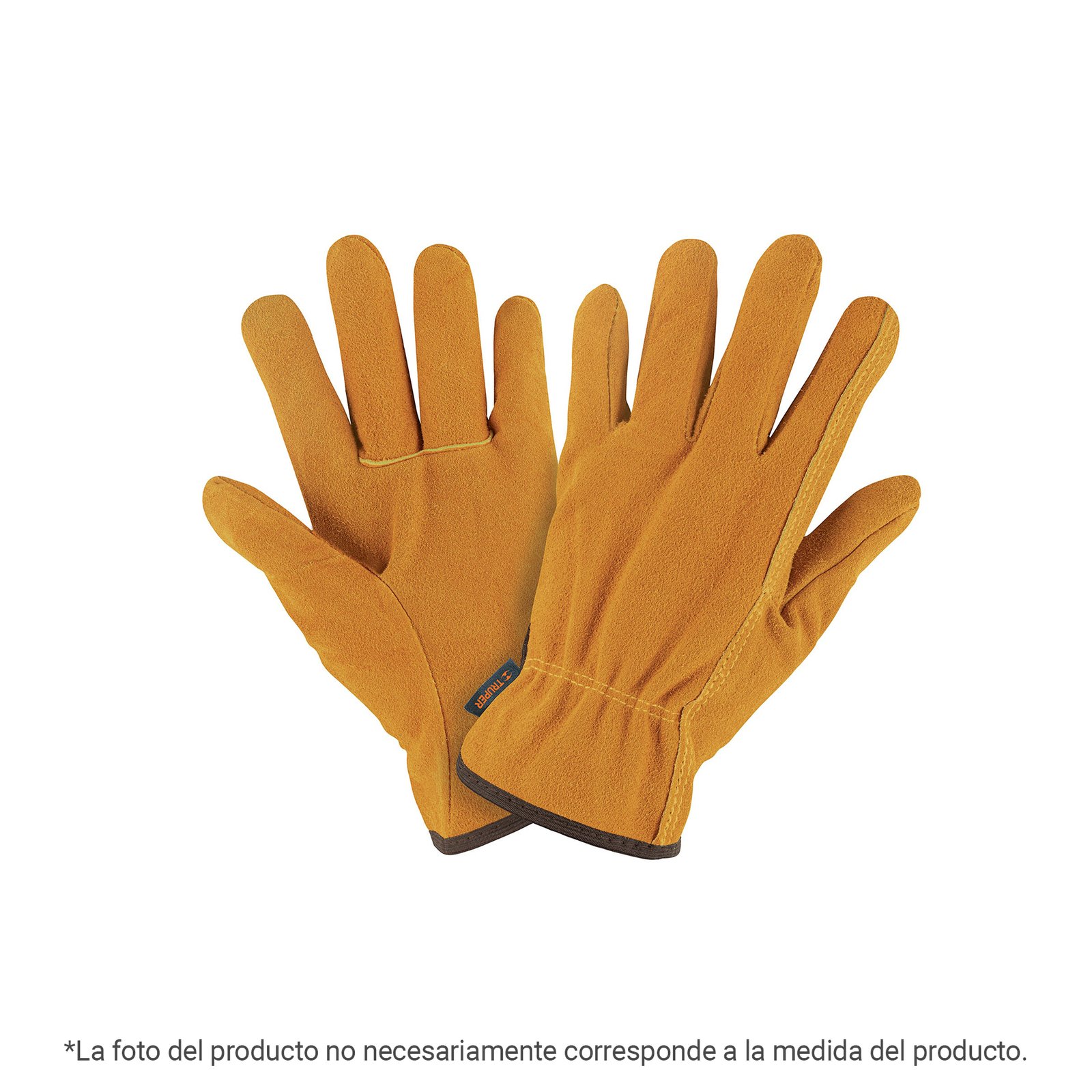 Guantes Truper de Carnaza M - Tecnología de Usos Generales para Construcción que Proporciona el Balance Ideal Entre Protección y Sensibilidad (Clave 103768)