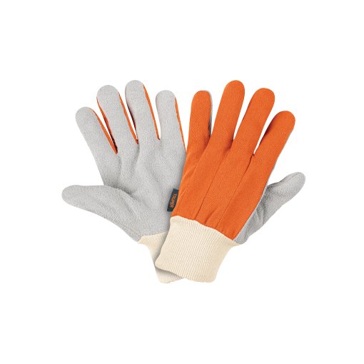 Guantes Truper de Carnaza y Loneta Unitalla - Tecnología de Uso Ligero para Tareas Cotidianas que Ofrece Protección sin Restricción de Movimiento (Clave 14244)