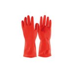 Guantes de látex para limpieza, rojos, CH, PRETUL