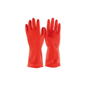 Guantes de látex para limpieza, rojos, G, PRETUL